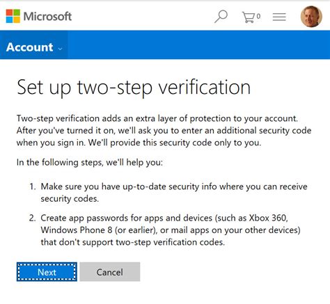 multifactor authentication for windows 10